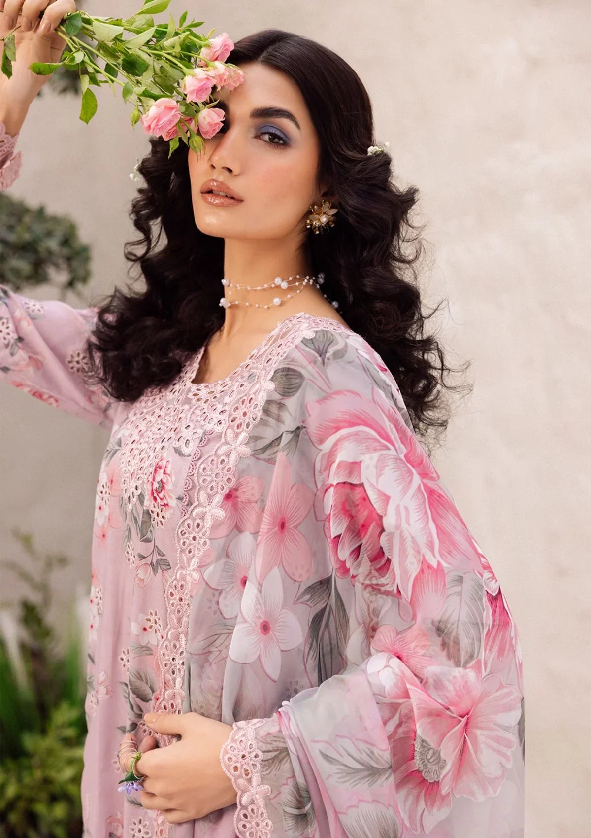 3 Piece Unstitched Printed Katrai Linen / HH373