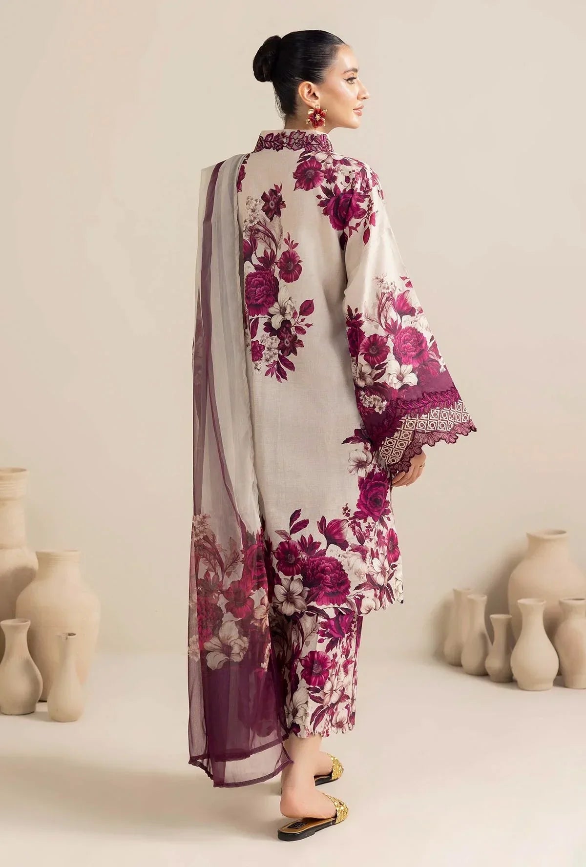 3 Piece Unstitched Printed Katrai Linen / HH378