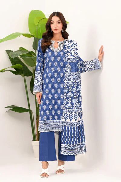 Printed - 3 Pc Khaddar Suit HH62