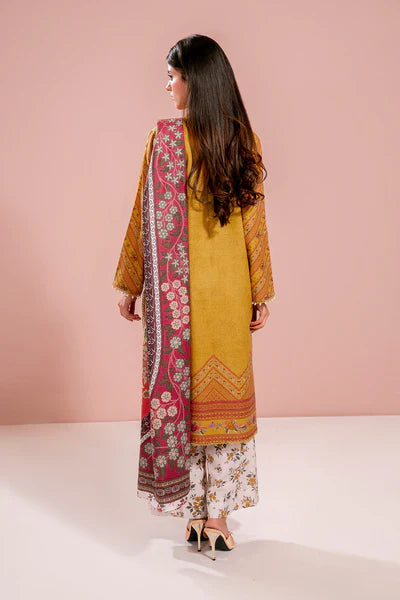 Printed - 3 Pc Khaddar Suit H58