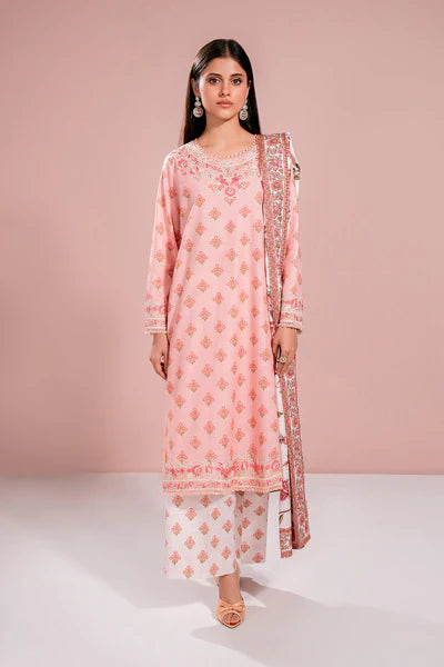 Printed - 3 Pc Khaddar Suit H56