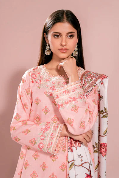 Printed - 3 Pc Khaddar Suit H56