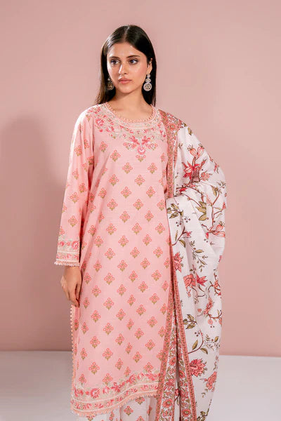 Printed - 3 Pc Khaddar Suit H56
