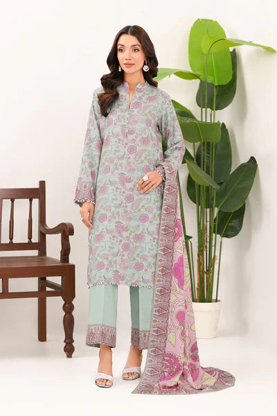 Printed - 3 Pc Khaddar Suit H59