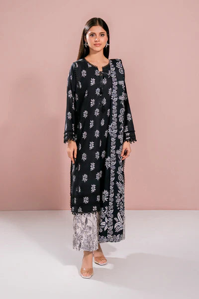 Printed - 3 Pc Khaddar Suit H57