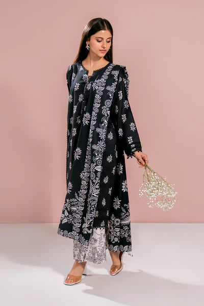 Printed - 3 Pc Khaddar Suit H57