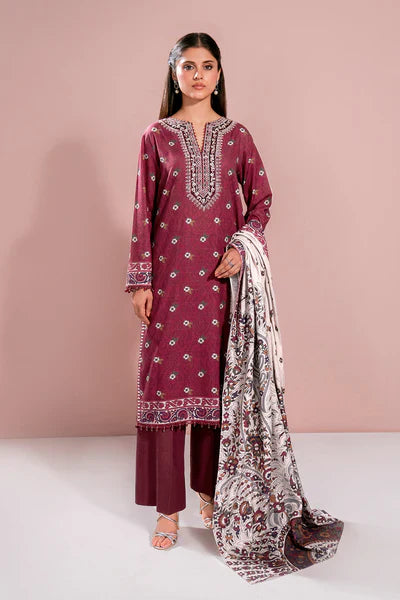 Printed - 3 Pc Khaddar SuitHH53
