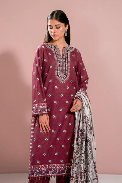 Printed - 3 Pc Khaddar SuitHH53