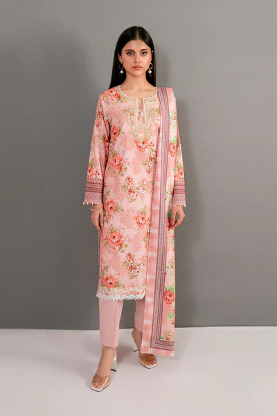 Printed - 3 Pc Khaddar SuitHH54