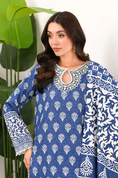 Printed - 3 Pc Khaddar Suit HH62