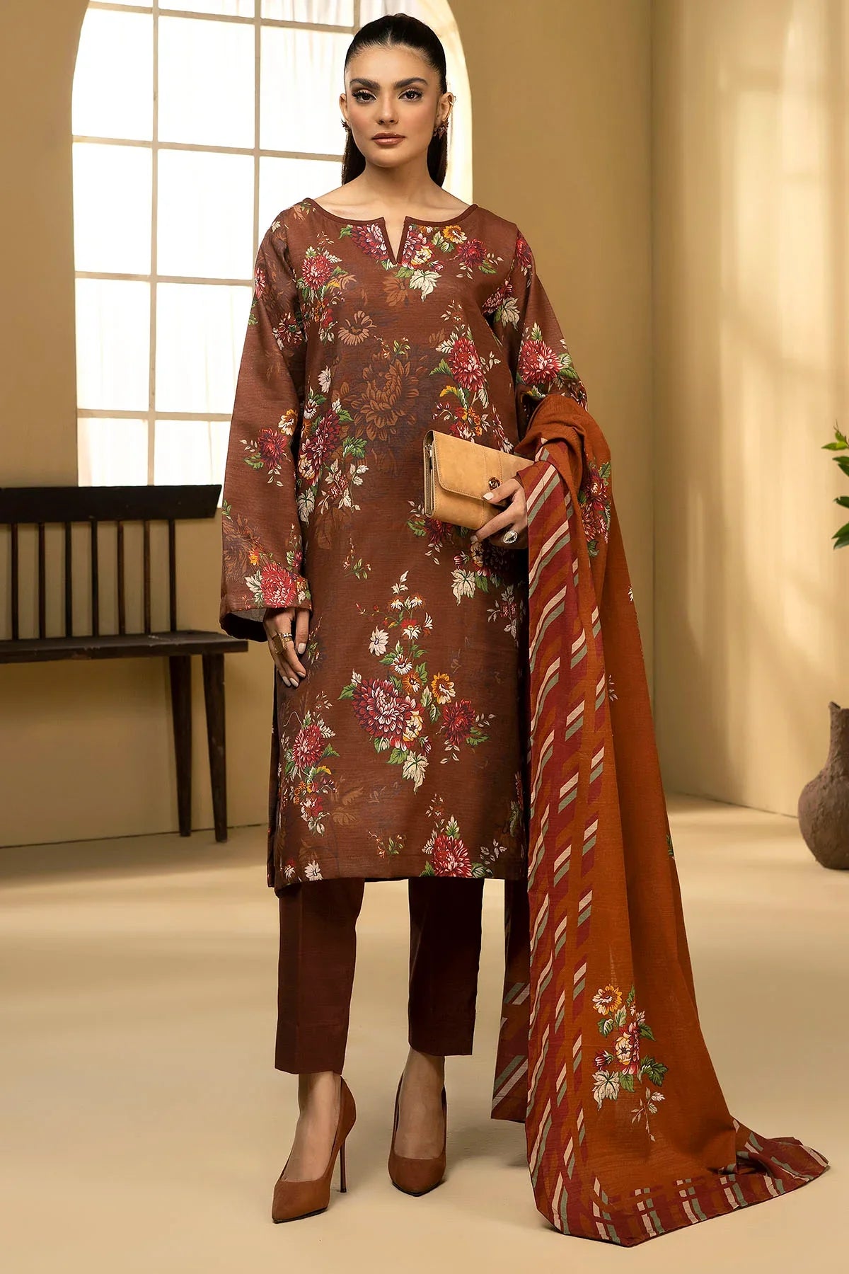 MOEZA DIGITAL PRINTED KHADDAR UNSTITCHED HH49