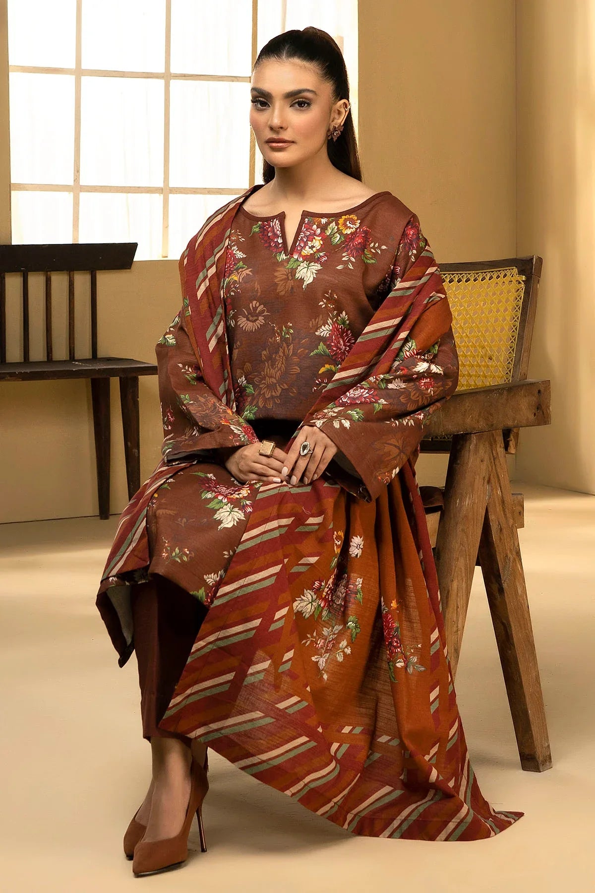 MOEZA DIGITAL PRINTED KHADDAR UNSTITCHED HH49