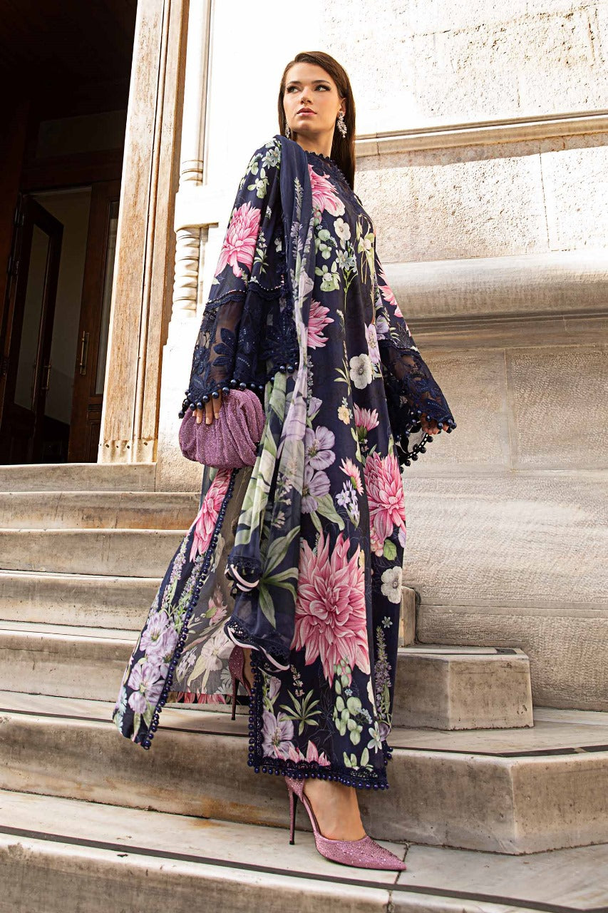 3 Piece Unstitched Printed Suit HH41