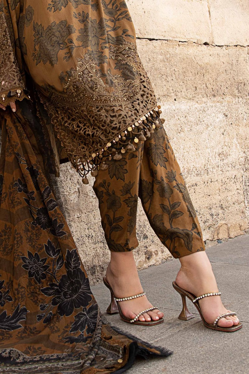 3 Piece Unstitched Printed Suit HH43