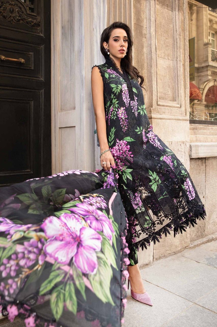 3 Piece Unstitched Printed Suit HH44